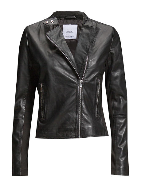 Best pris på Mango Leather Biker Jacket (Dame) Jakker Mango Jakker Dame
