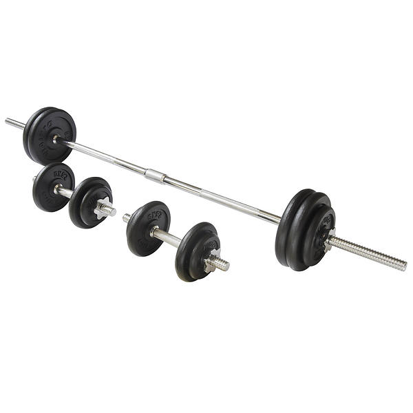 Viavito Black Cast Iron Barbell and Dumbbell Weight  ...
