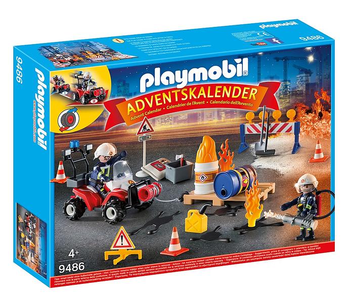 Playmobil Christmas 9486 Pompiers et incendie de cha ...