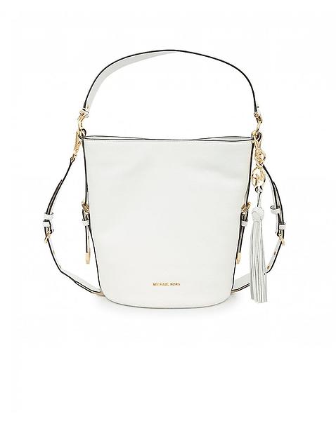 Best pris på Michael Kors Brooke Medium Pebbled Leather MICHAEL Michael Kors BROOKE BUCKET MESSENGER Håndveske
