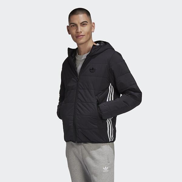 Adidas Lightweight Zip-through Padded Trefoil Hooded Jacket (Herr)