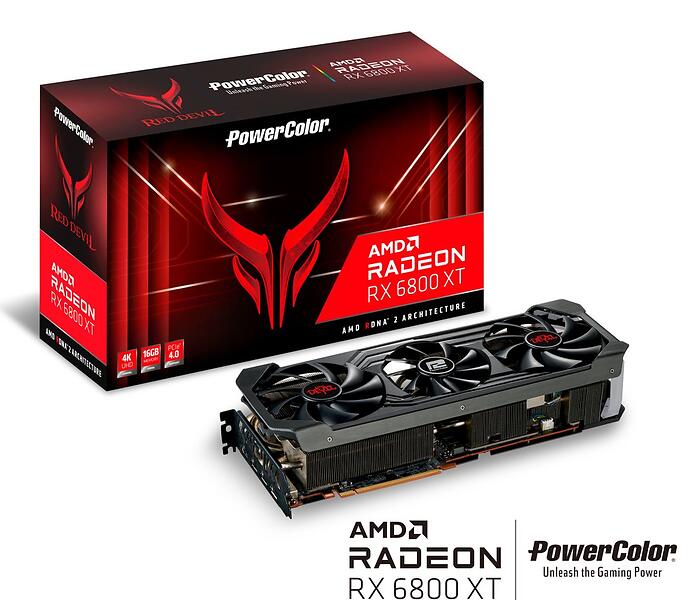 PowerColor Radeon RX 6800 XT Red Devil HDMI 3xDP 16GB