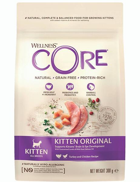 Wellness Pet Food Core Cat Kitten Orginal 0.3kg