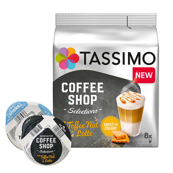 Tassimo Coffee Shop Selections Toffee Nut Latte 16 p ...