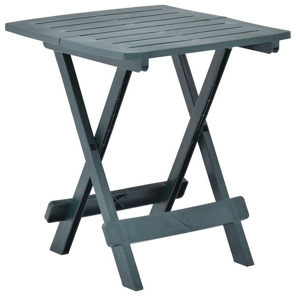 vidaXL Folding Garden Table Green 45x43x50 cm Plastic