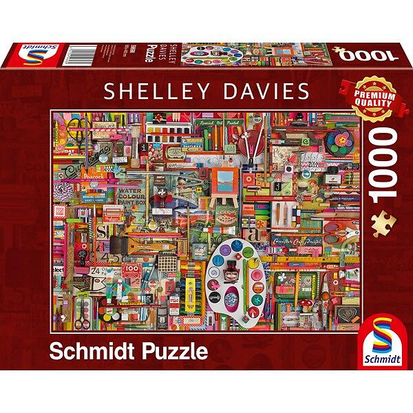 Schmidt Vintage Artist’s Materials Shelley Davies Puzzle 1000 Bitar