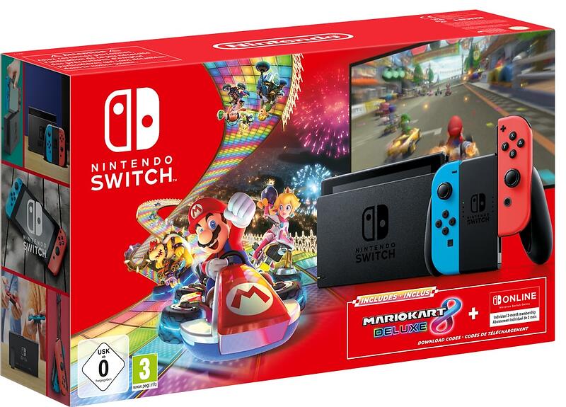 Nintendo Switch (incl. Mario Kart 8 Deluxe) 2019 32GB