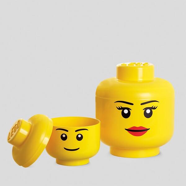Lego head storage
