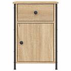 vidaXL Nattbord sonoma-ek 40x42x60 cm konstruerat trä 825905